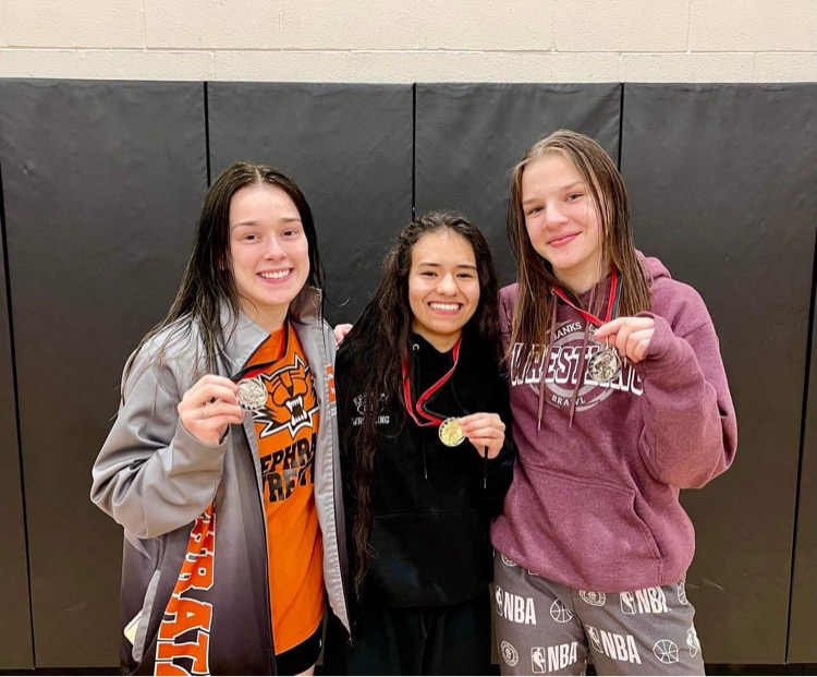 Three members of the girls wrestling team won medals yesterday (February 5) advancing them to the Region IV tournament to be held next Saturday, February 12th in Ephrata.